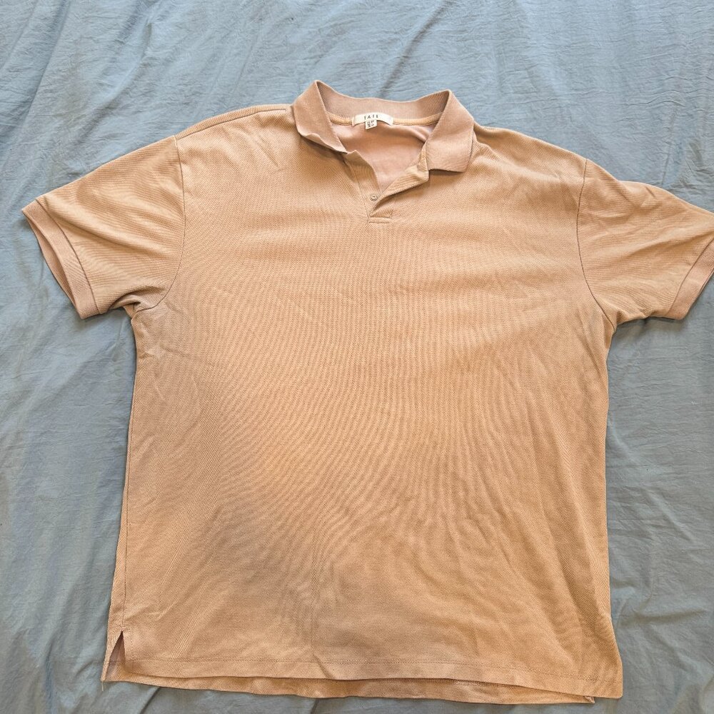 Tate Beige Mens L Polo